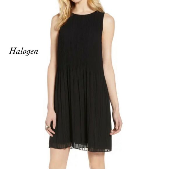 Halogen Pleated Mini Babydoll Dress NWOT Size S - Picture 1 of 9